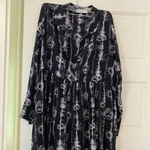 Sandro Ring Dress - Black and White